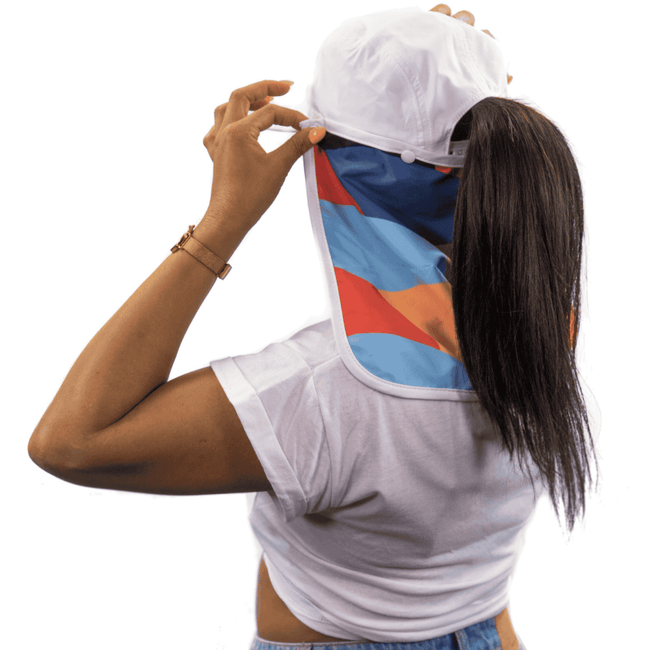 UPF50+Detachable Flap Hat