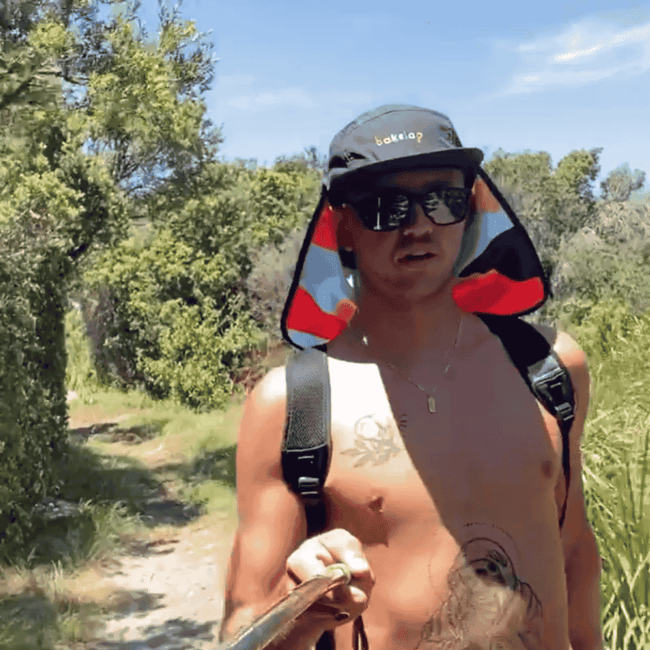 UPF50+Detachable Flap Hat