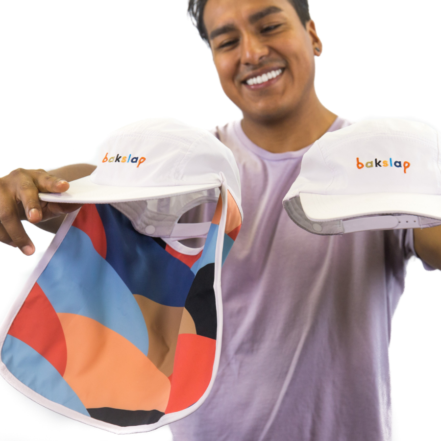 UPF50 Detachable Flap Hat bakslap